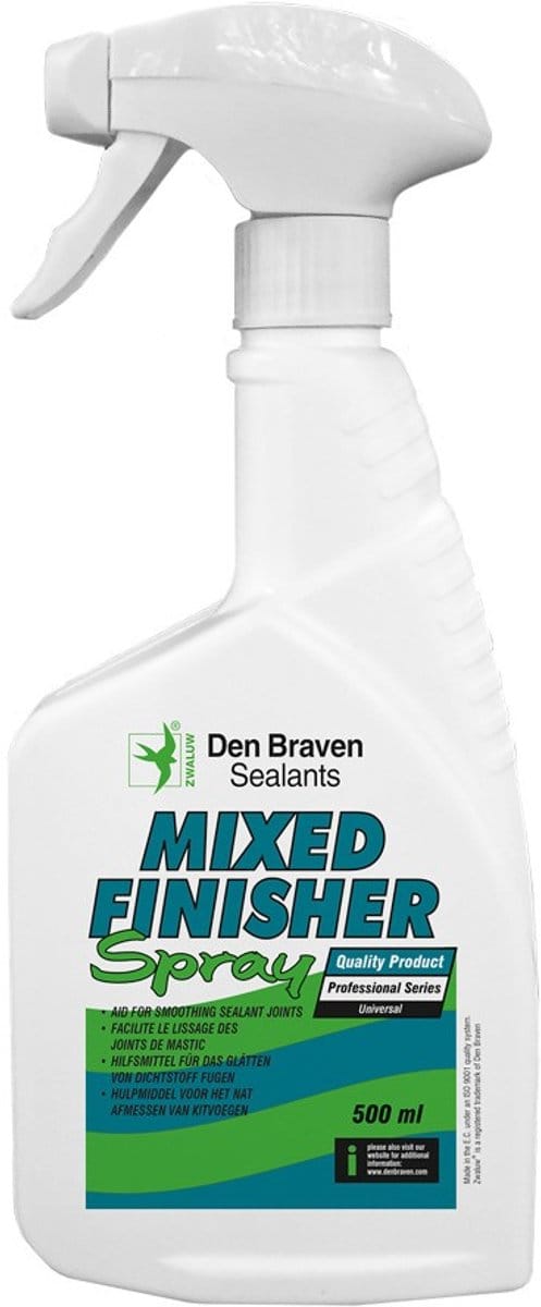 Zwaluw Den Braven 211173 Mixed Finisher Spray Voegafstrijkmiddel - Transparant - 500ml