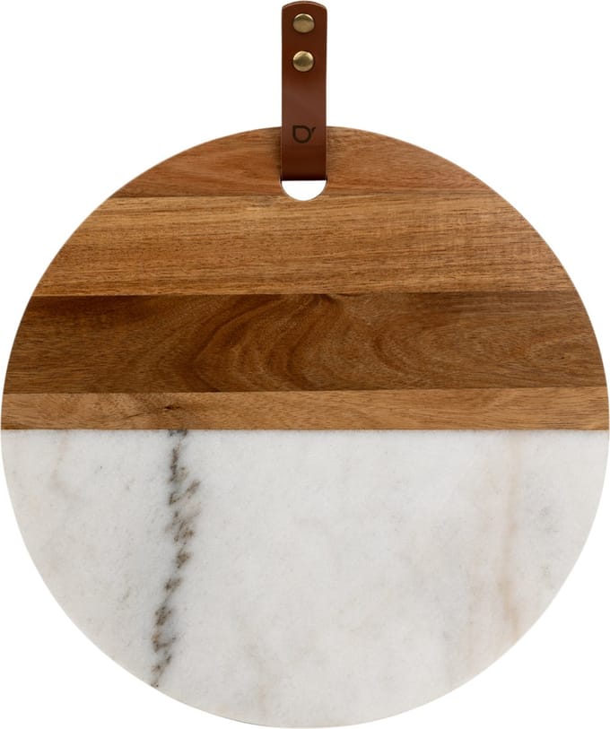 Bredemeijer - Serveerschaal en dienblad Thor marmer met hout