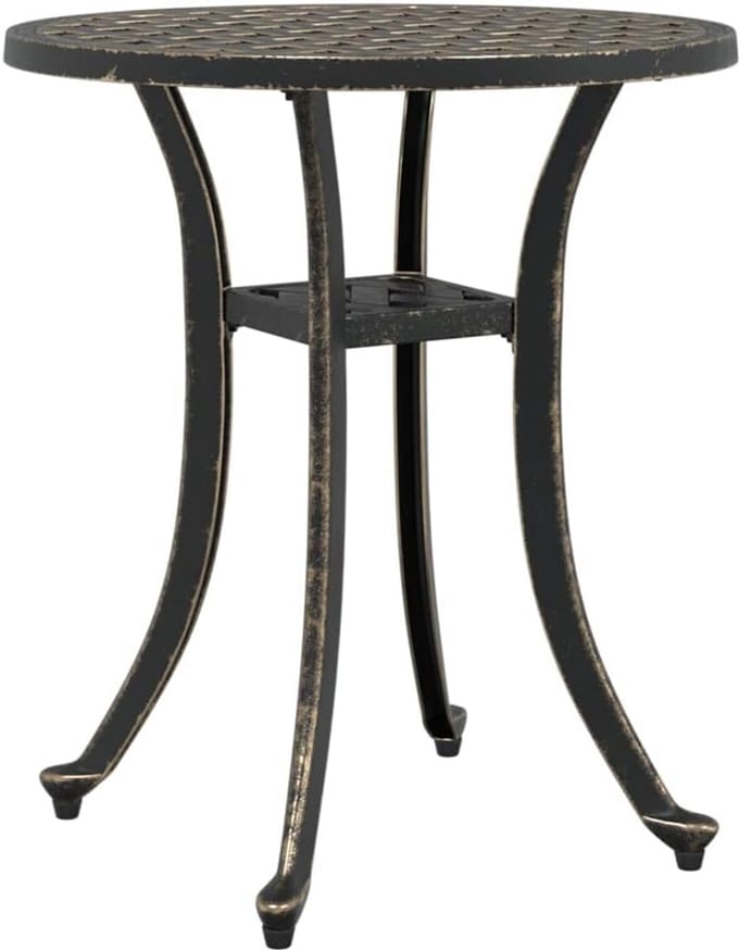 Ronde Tuintafel van Gegoten Aluminium - Diameter 48 cm