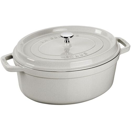 STAUB LA COCOTTE - Kookpot - Ovaal - 330mm - Gietijzer - Witte truffel