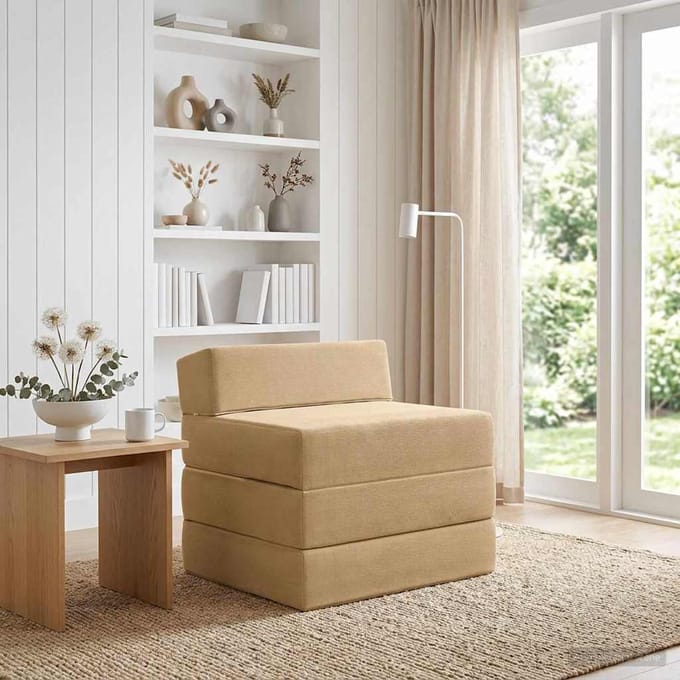 vidaXL - Vouwbare - Sofa - Bed - 2-zits - Groen - Grijs - 70 - x - 60 - x - 63 - cm