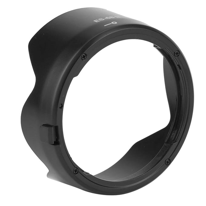 ES 68II ABS Camera Mount Lens Hood Replacement Accessory for Canon EOS EF 50mm f 1.8 STM Lens black