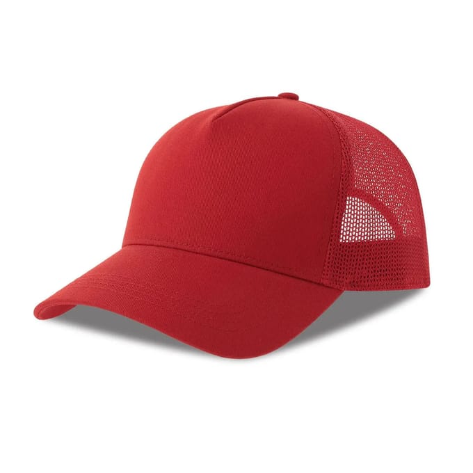 Atlantis Headwear Rapper Cotton-S Cap AT535 - RED/RED - One size
