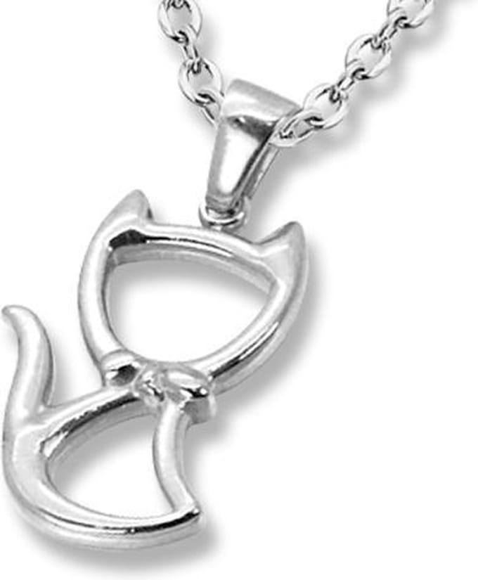 Amanto Ketting Elio - 316L Staal - Poes - 22x15mm - 45cm