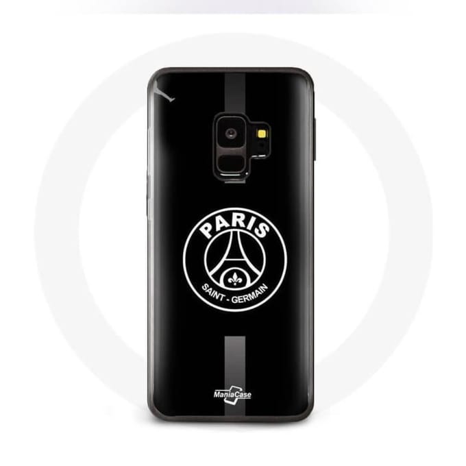 Coque - PSG - Samsung Galaxy S9 - Logo Jordan - Souple - Sportif - Gris/Noir gris