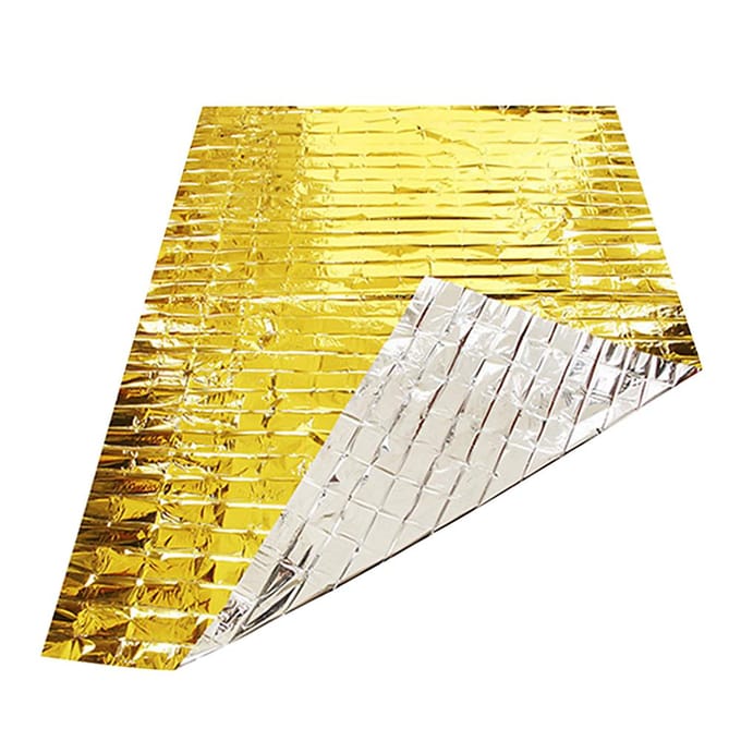 10 STUKS Nooddekens Survival Redding Isolatiegordijn Buiten Nooddekens 210x160cm yellow