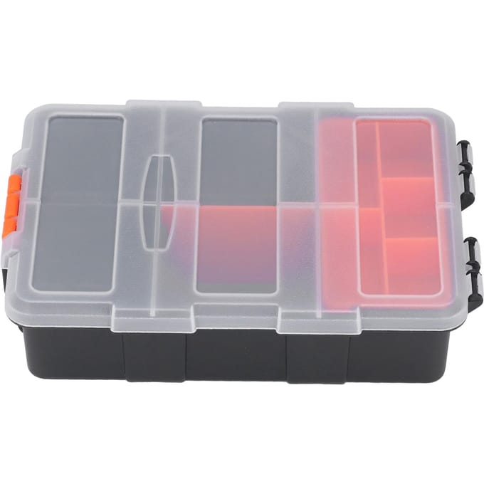 Onderdelendoos Classificatie Raster Opbergdoos PVC Componenten Onderdelen Gereedschapsorganizer voor Hardware Fitting gray
