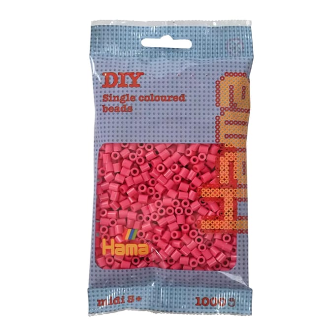 Hama Strijkkralen 1000 Stuks fuchsia roze