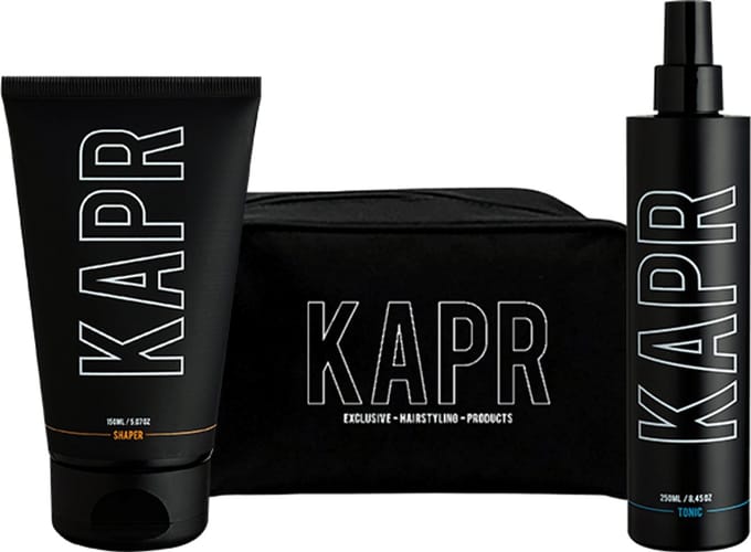 KAPR Shaper 150ml + Tonic 250ml – Gift Set met Gratis Toilettas