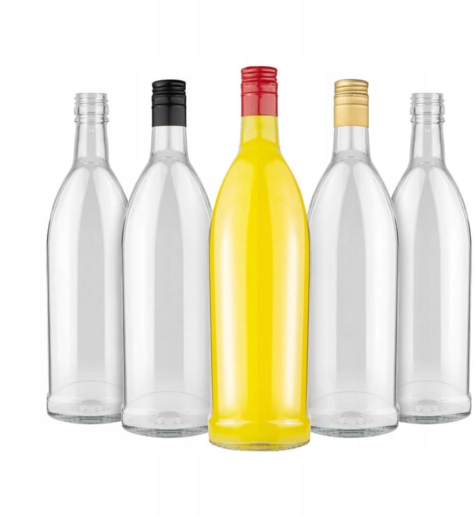 Bimberek Iskra - Glazen Flessen Set - 500 ml - Voor Bimber en Wijn