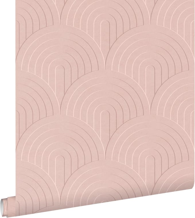 ESTAhome behang 3D-motief roze - 53 cm x 10.05 m - 131108