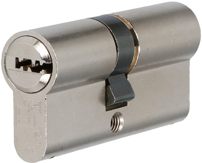 2 stuks - S2 veiligheidscilinder F6 30/35 SKG 2, dubbele profielcilinder (verschillend sluitend)