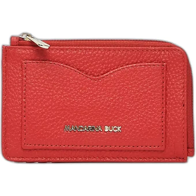 MANDARINA DUCK Leren kaarthouder Mellow Leather Credit Card Holder Diva rood