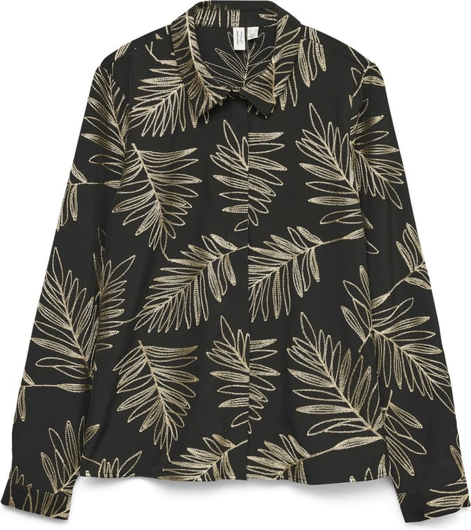 VERO MODA - VMGERTRUDE L/S SHIRT WVN BTQ GA - Dames - Blouses
