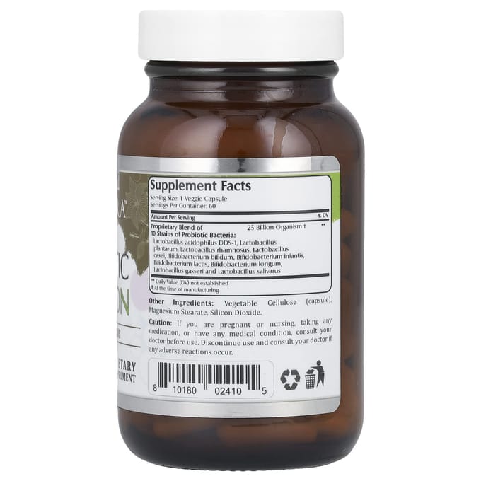 Amazing Nutrition, Amazing Flora™, Probiotique, 25 Milliards, 60 Capsules Végétales
