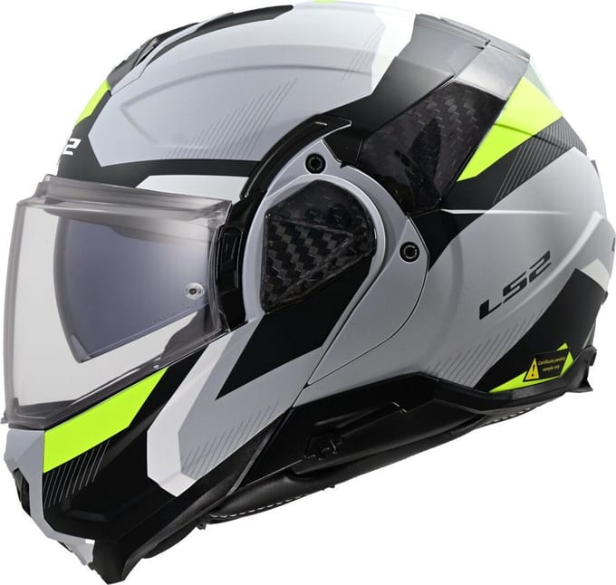 LS2 FF910 Advant II Triple Licht Grijs Systeemhelm - Helm