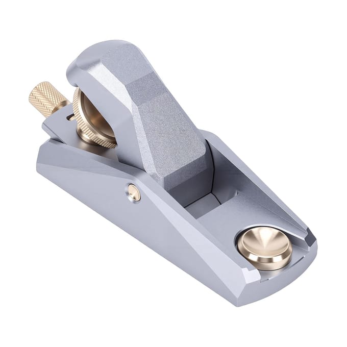 Laaghoekige Blokvlak 33 Graden Houtbewerking Handbeitel voor Miniatuur Model Leerbewerking Zilver gray