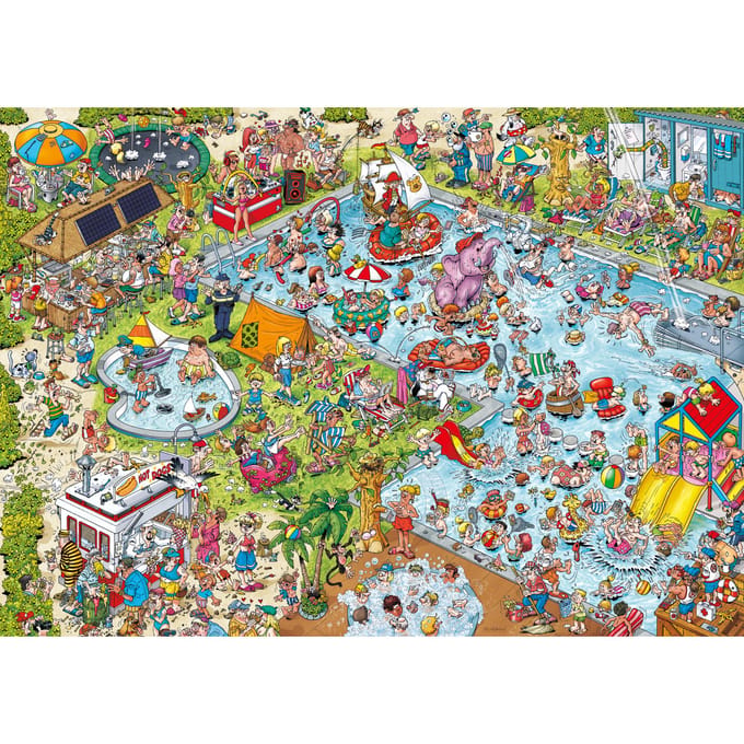 Ravensburger Ray's Comic Series Holiday resort 3: The Pool - Legpuzzel - 1000 stukjes