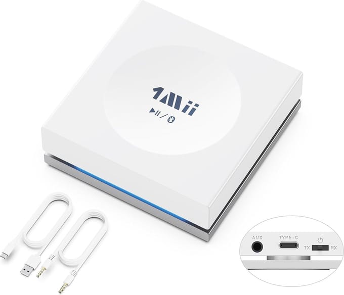 Bluetooth 5.2 Zender Ontvanger - Dubbele Link met AptX Adaptive voor TV en Hoofdtelefoons