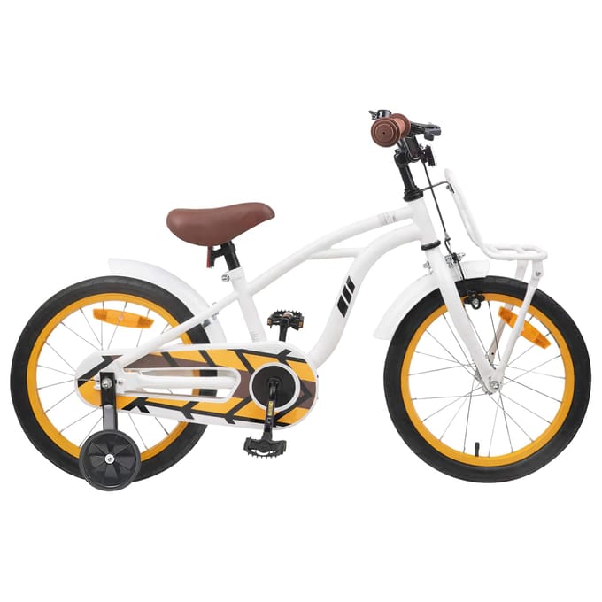 vidaXL - Kinderfiets - 16 - Inch - voor - 4-6 - jaar - oud - Wit