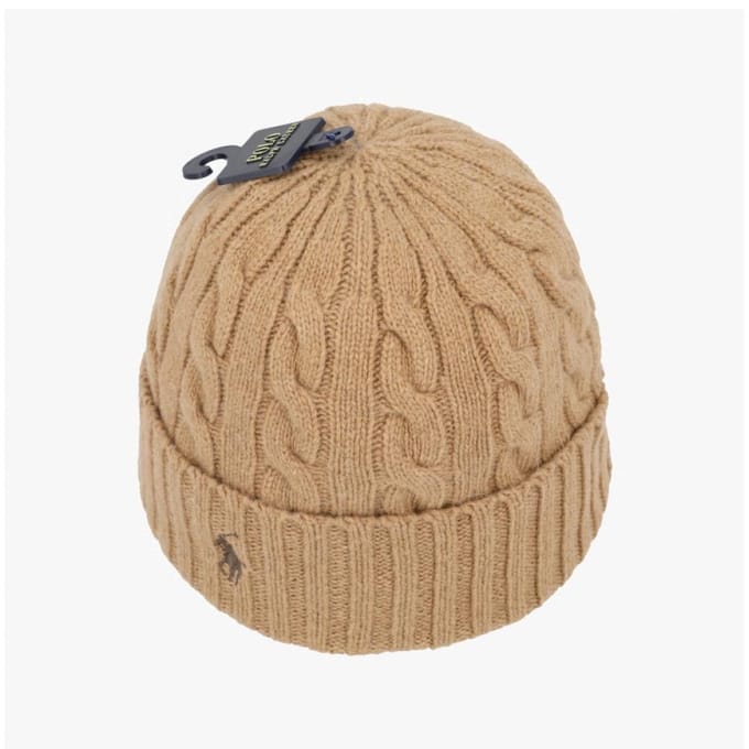 Polo Ralph Lauren Bonnet en Tricot Câblé Pony Pc1563 225 PC1563-225 beige