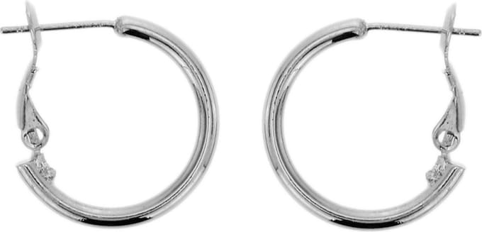 Behave - Oorringen dames klein rond - zilverkleur - tijdloos basic