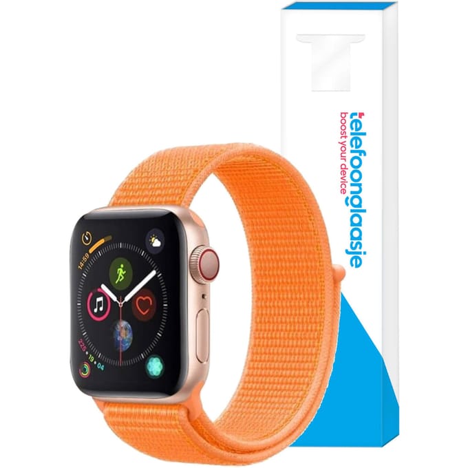 Nylon bandje Apple Watch 1/2/3/4/5/6/SE – 42/44mm - Oranje