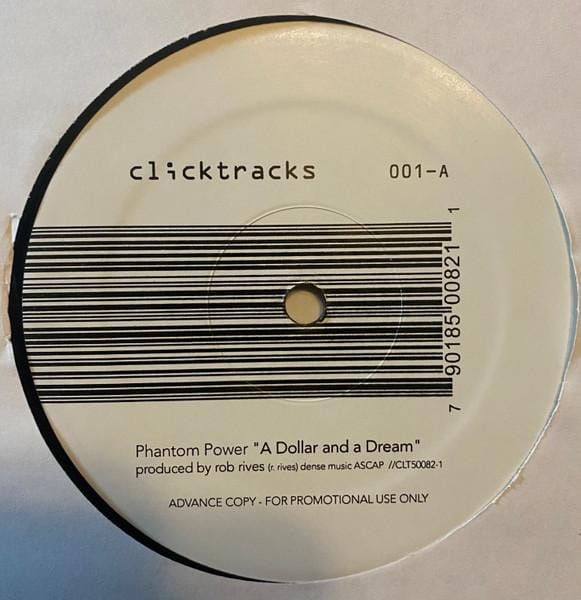12-inch Plaat PHANTOM POWER - A Dollar And A Dream CLT500821 Clicktracks 2001 VS Dans & Electronica Gebruikt gray