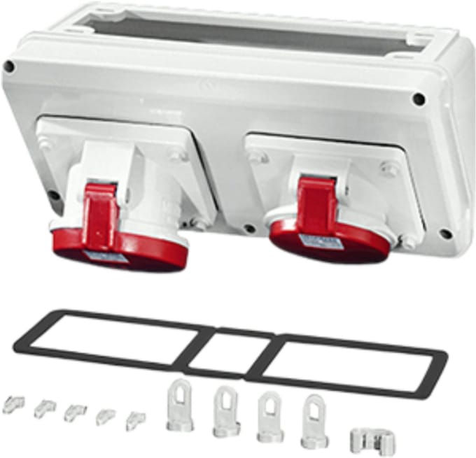 Hensel CB 14 connection box 1x32A 1x63A 5-polig 300x150x170mm (BxHxD)