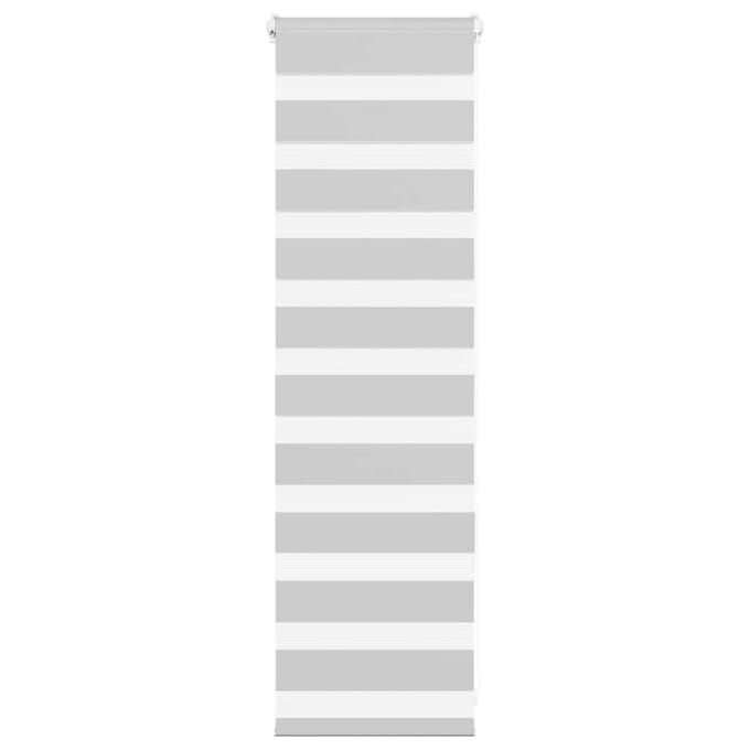 vidaXL - Zebra - rolgordijn - 45x100 - cm - stofbreedte - 40,9 - cm - lichtgrijs