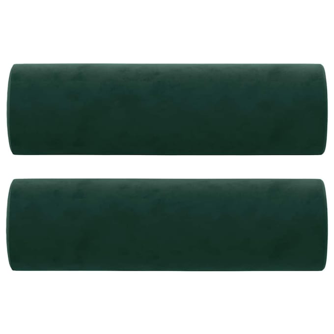 vidaXL - Sierkussens - 2 - st - 15x50 - cm - fluweel - donkergroen