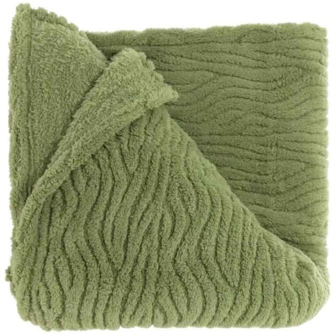 Unique Living - Plaid Clio Tea Green -150x200cm