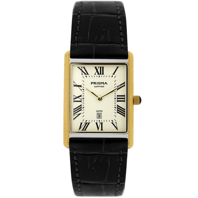 Prisma - heren horloge - P.2371 Baron Bicolor leder zwart