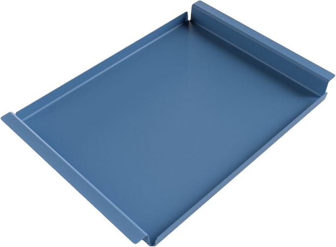 Steellish Dienblad Rechthoek - Tray - Aluminium - Duif Blauw - 62×44×5