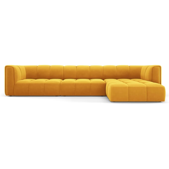Hoekbank Francesca velvet rechts 5-zits | Milo Casa