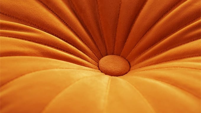 KAAT Amsterdam Mandarin Sierkussen - dia 40 cm - Oranje
