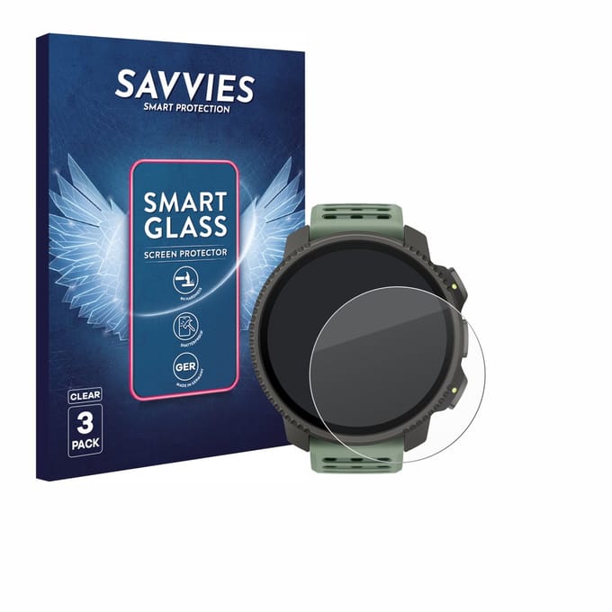 3 Stuks Savvies Screenprotector - geschikt voor Suunto Vertical 2 - beschermfolie glas transparant