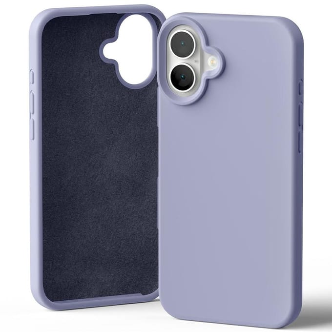 Mercury Serie - Silicone Hoesje - iPhone 16 Plus - Lavendel - Elegant Design