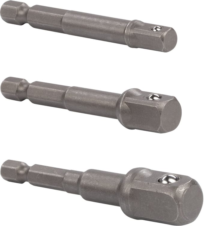 Kreator Dopsleutel KRT502102 - Lang - Adaptor - 3 stuks