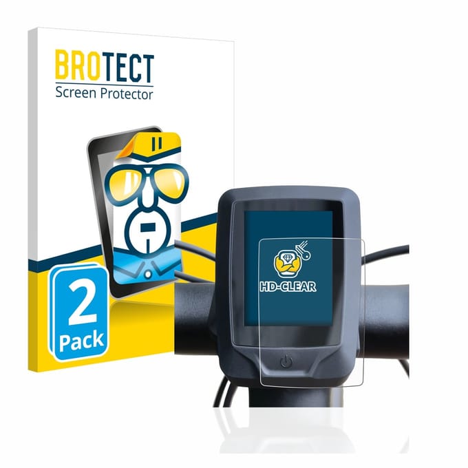 BROTECT - Screenprotector voor Specialized turbo vado 4.0 2022 (E-Bike Display) - Folie Beschermfolie transparant 2 Stuks