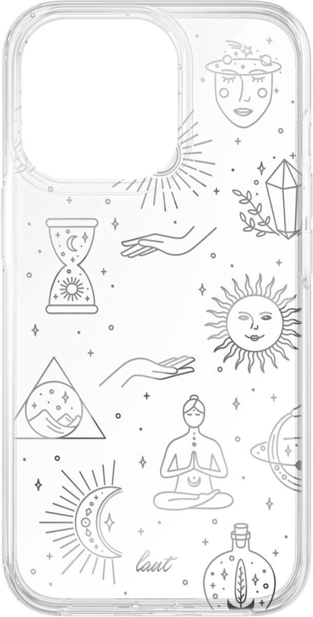 Laut Namaste TPU yogafiguren hoesje voor iPhone 13 Pro Max - transparant