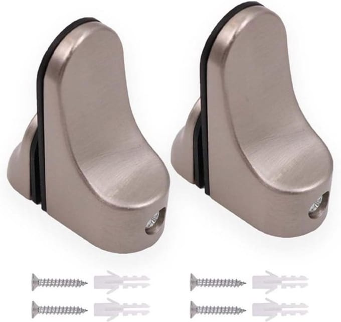 Dailygoods- Glasplankbeugels Verstelbaar - Glasklemmen - Zinklegering - Draagvermogen - 2 Stuks - Klembreedte 2-23 mm - Glasklem