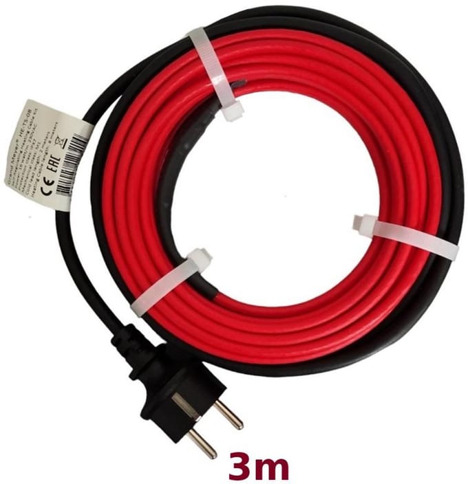 Vorstbeschermingsset voor leidingen HE-TS 3 m, 16 W/m, 48 W