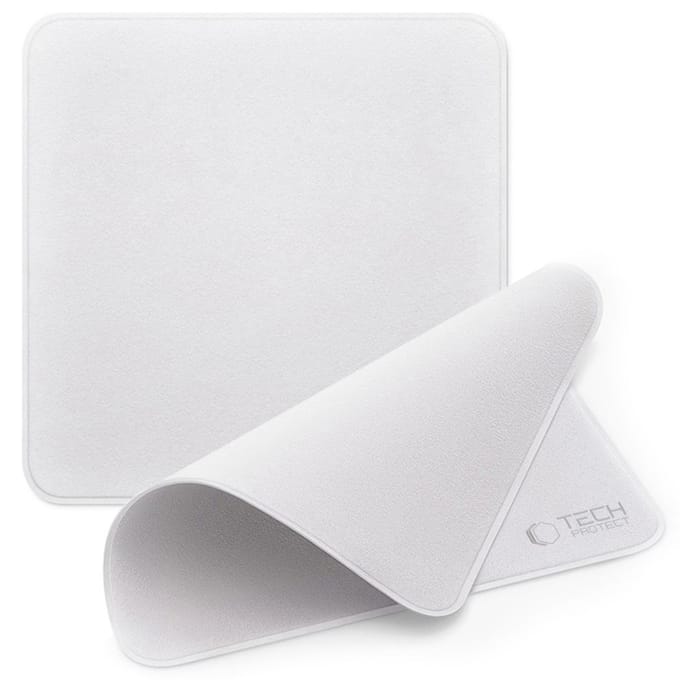 Chiffon de polissage microfibre pour écran gris - 2 pièces.