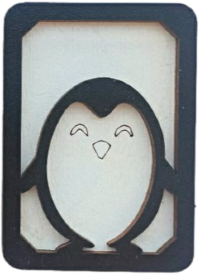 Naaldenhouder - Houten Naaldendoosje Pinguin