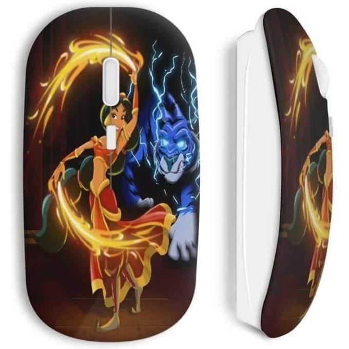 Souris sans fil jasmine aladdin art