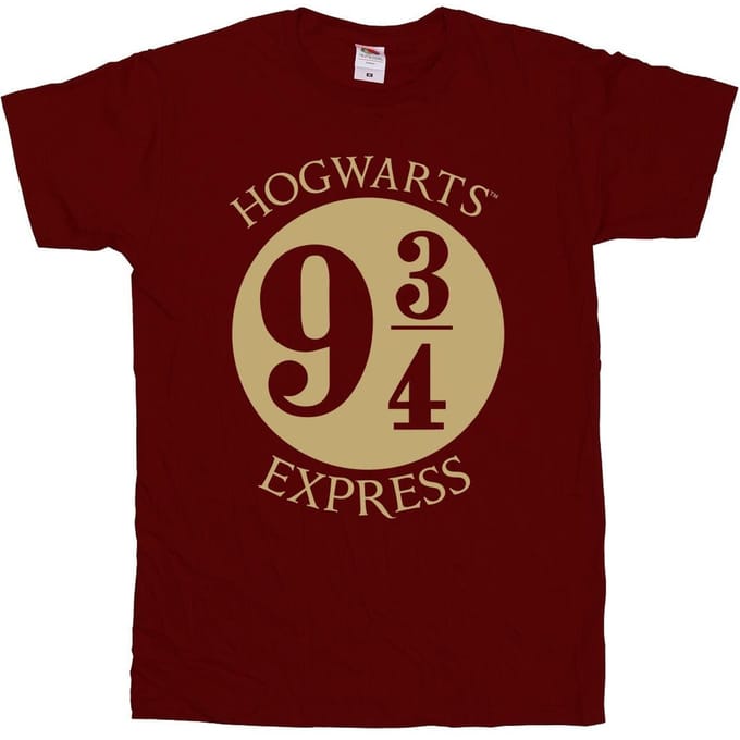 Harry Potter Jongens Platrform Negen En Driekwart T-shirt (Marron)