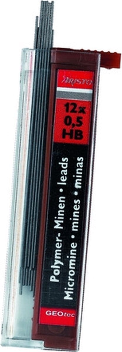 potloodstiftjes Aristo HI-Polymer HB 0,5 mm doos met 12 stuks