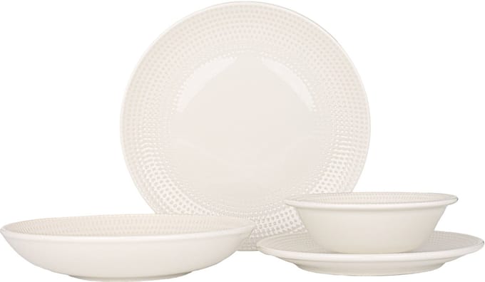 Bonna Serviesset - Pure Dot - 24 delig - 6 persoons - Porselein