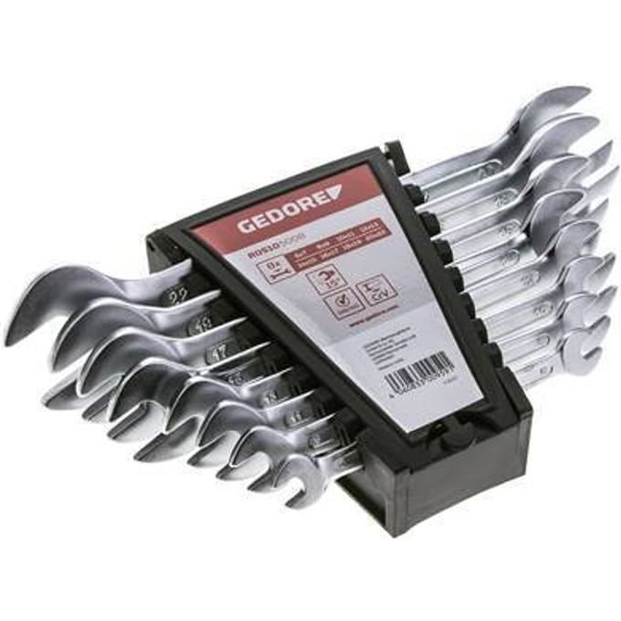 6 - 22mm Gedore Red 8-Delige Steeksleutelset Met Dubbele Steeksleutel